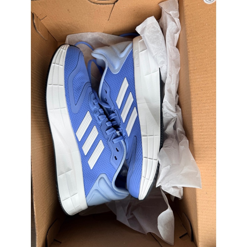 Adidas Duramo 10 Womens Running Shoes Blue Fusion White Size 5 NEW